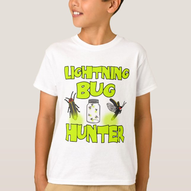 Camiseta cazador de bichos relámpago (Anverso)