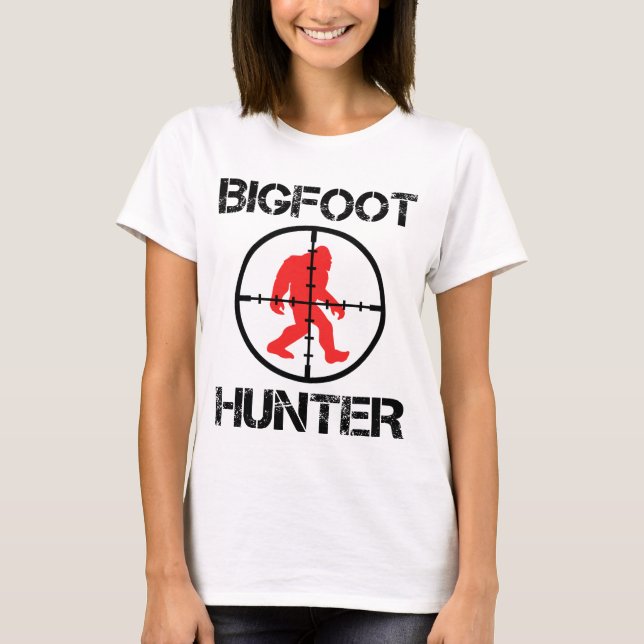 Camiseta Cazador de Bigfoot divertido amante de Bigfoot  (Anverso)