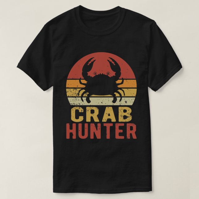 Camiseta Cazador de cangrejo - Pesca de cacería de cangrejo (Diseño del anverso)
