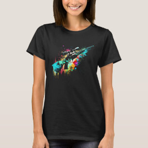 Camiseta Cazador de caza tipo salpicadura rifle de caza caz