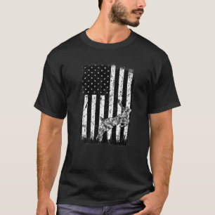 Camiseta Cazador de ciervos americano patriótico divertido