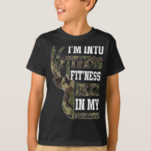 Camiseta Cazador De Ciervos Camuflaje Retro Divertido Hombr