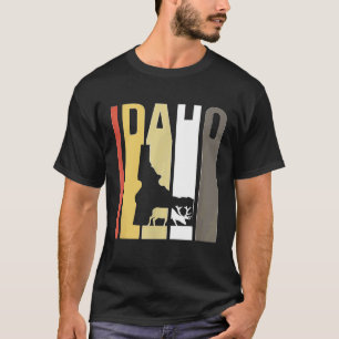 Camiseta Cazador de ciervos de alce de Idaho retro Archery