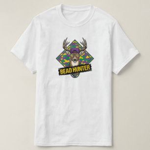Camiseta Cazador de cuentas divertido ciervo Mardi Gras