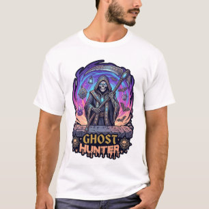 Camiseta Cazador de fantasmas Segador Esqueleto Guadaña Lla