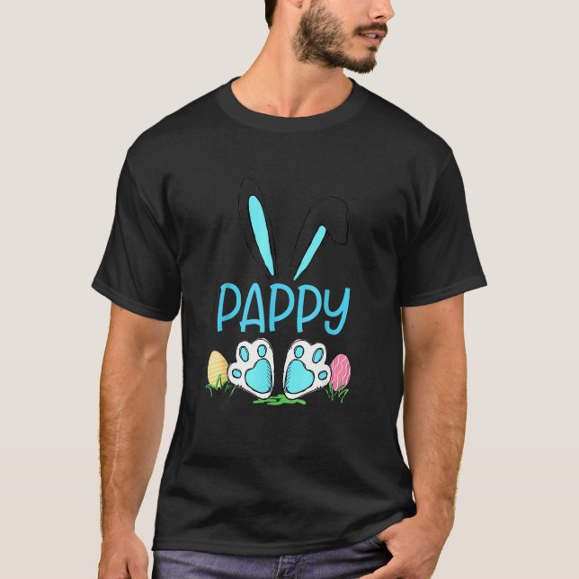 Camiseta Cazador de huevo de papa de pascua lindo conejillo (Anverso)