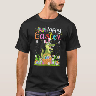 Camiseta Cazador de huevos de conejo caimán Caimán feliz P