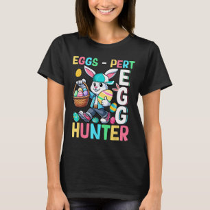 Camiseta Cazador de huevos expertos chiste divertido conejo