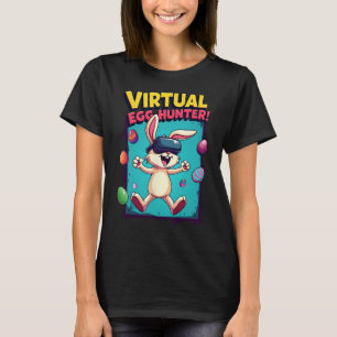 Camiseta Cazador de huevos virtual - divertido conejo jugad