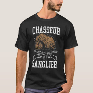 Camiseta Cazador de humor de cazadores de jabalíes