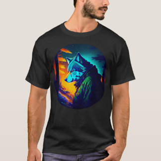 Camiseta Cazador de lobos en el bosque