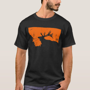 Camiseta Cazador de los alces de Montana, caza de los alces
