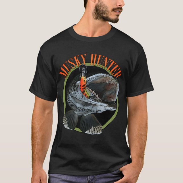 Camiseta cazador de lucio (Anverso)