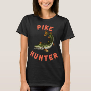 Camiseta Cazador de lucio, lucio del norte, pesca