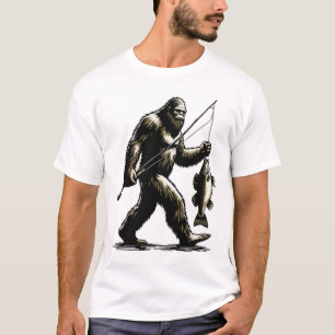 Camiseta Cazador de Lucioperca Bigfoot Pescador de Lucioper