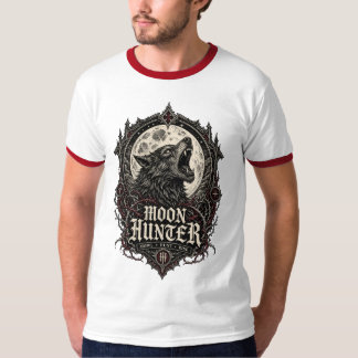 Camiseta CAZADOR DE LUNA — Emblema de hombre lobo