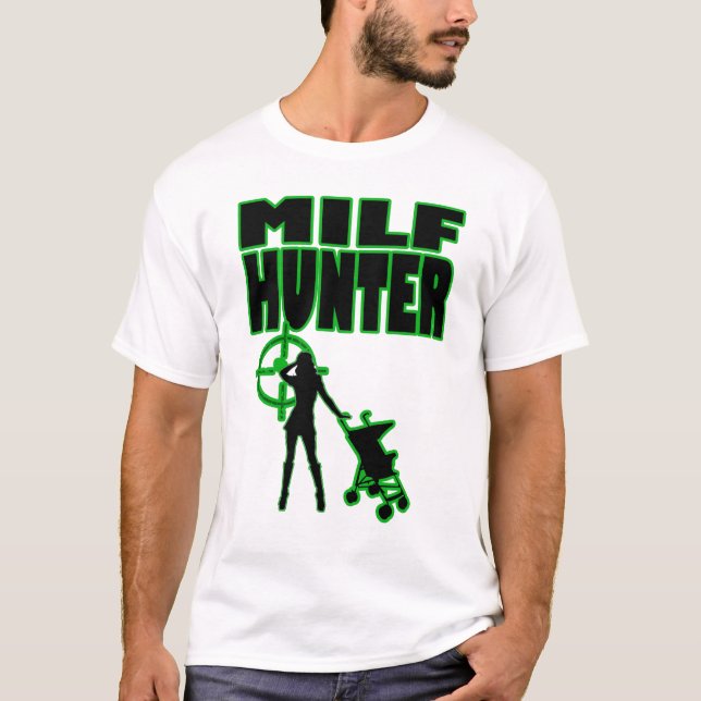 CAMISETA CAZADOR DE MILF (Anverso)