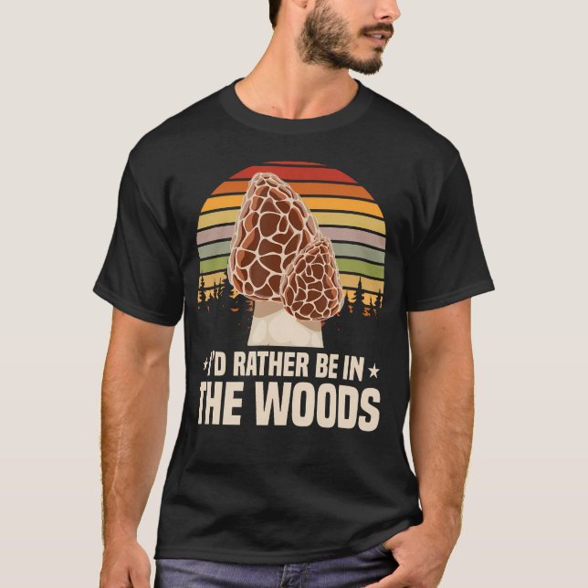 Camiseta Cazador de Morillas Setas Morel (Anverso)