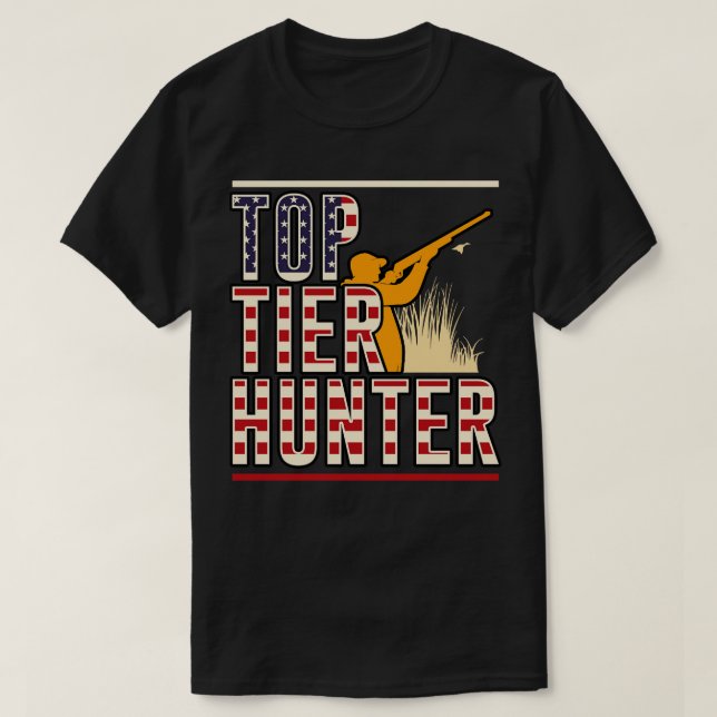 Camiseta Cazador de nivel superior (Diseño del anverso)