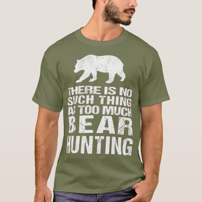 Camiseta Cazador de oso    divertido (Anverso)