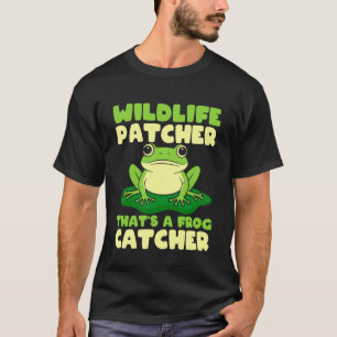 Camiseta Cazador de ranas parcheador de vida silvestre caza