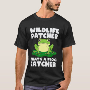 Camiseta Cazador de ranas parcheador de vida silvestre caza