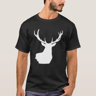 Camiseta Cazador de renos de Navidad carne de venado caza R