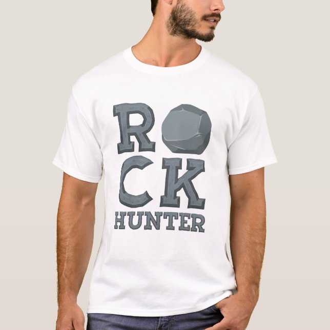 Camiseta Cazador de rock geólogo geológico (Anverso)