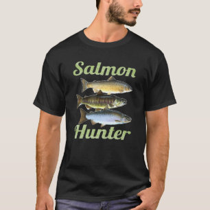 Camiseta Cazador de salmón pesca de agua dulce chico salmón