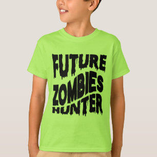Camiseta Cazador de Zombies Divertido Futuro de Halloween