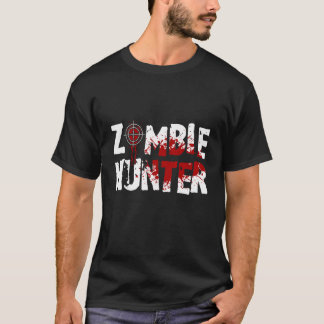 Camiseta Cazador de Zombies Terror Halloween Muerto Cadáver