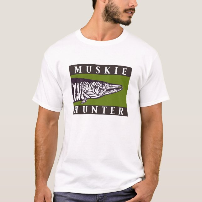 Camiseta cazador del muskie (Anverso)