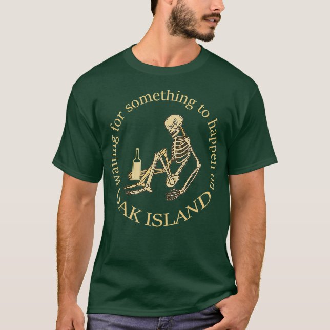 Camiseta Cazador del tesoro de la isla de roble en espera d (Anverso)
