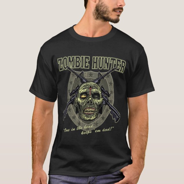 Camiseta Cazador del zombi (Anverso)