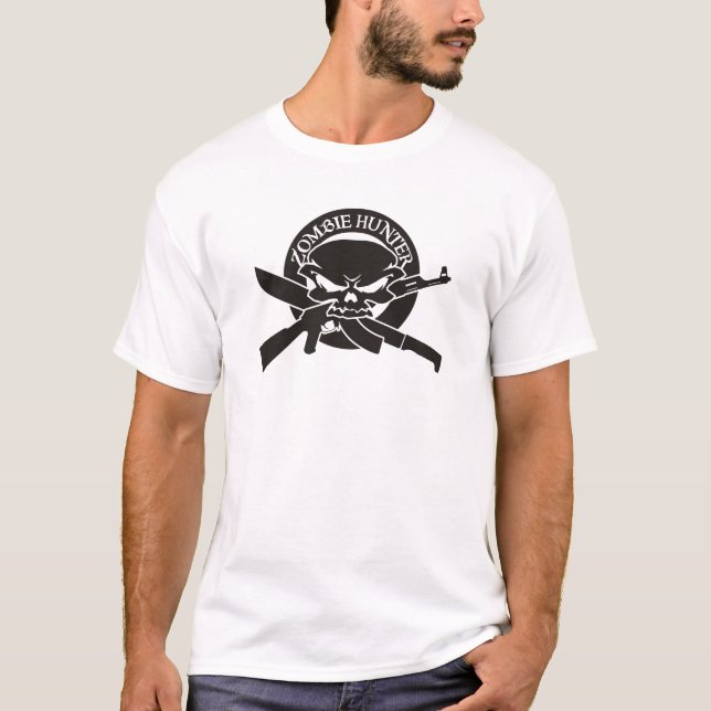 Camiseta cazador del zombi (Anverso)