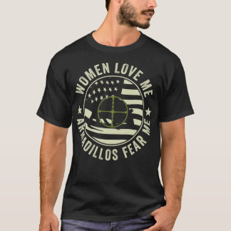 Camiseta Cazador Divertido de Armadillos Los Armadillos Me