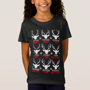 Camiseta Cazador gracioso de todos los renos de Santa Claus