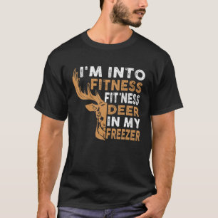 Camiseta Cazador gracioso estoy en aptitud venado en mi con