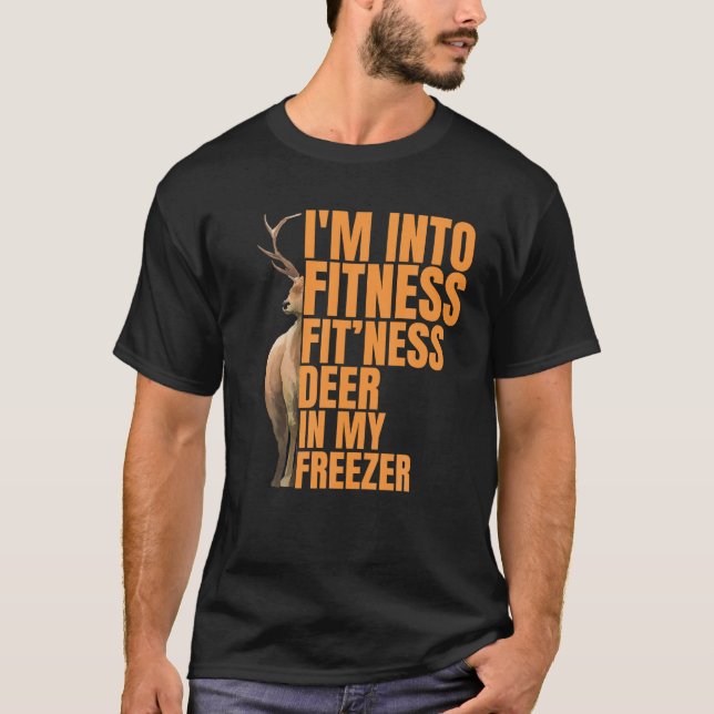 Camiseta Cazador gracioso papá estoy en el gimnasio Deer Fr (Anverso)