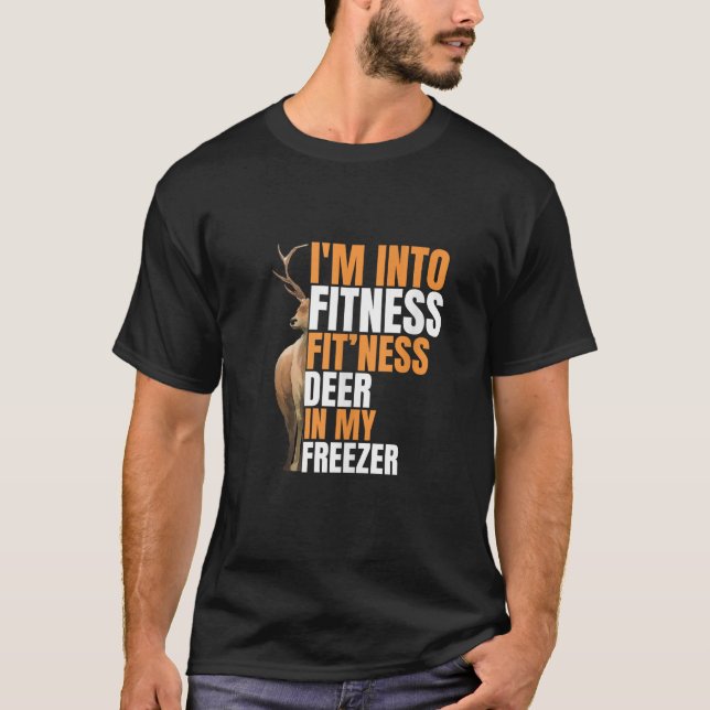 Camiseta Cazador gracioso papá estoy en el gimnasio Deer Fr (Anverso)
