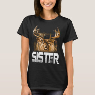 Camiseta Cazador Hermana T-Shirt Cómico Papá Cazando Padre