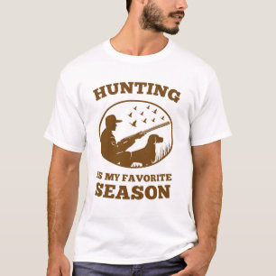 Camiseta Cazador   La caza es la temporada favorita