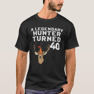 Camiseta Cazador Legendario De Hombres Cumplió 40 Años De C