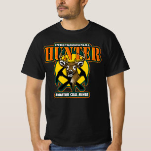 Camiseta CAZADOR PROFESIONAL, minero de carbón aficionado