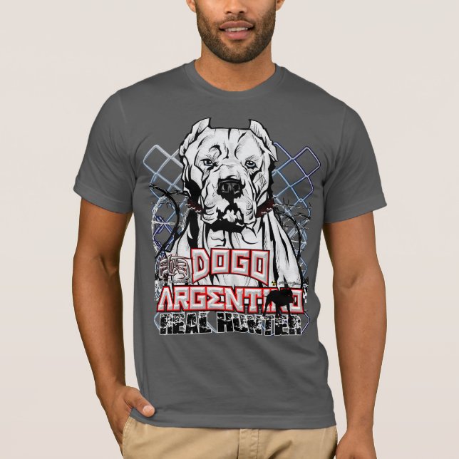 Camiseta Cazador real de Dogo Argentino de la élite (Anverso)