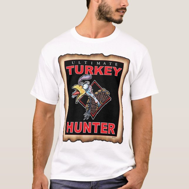 CAMISETA CAZADOR T BLANCO DE TURQUÍA (Anverso)