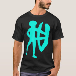Camiseta Cazador tribal de arte de rock en caverna antigua