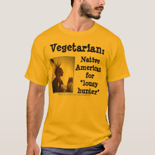 Camiseta Cazador vegetariano/malísimo