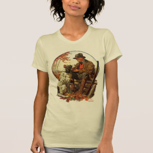 Camiseta Cazador y perro de aguas