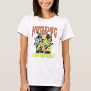 Camiseta Cazador Y Vida Silvestre De Los Animales Y Pistola